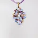 Symphony - Shea Rhombus S-Mauve Suedine - 1